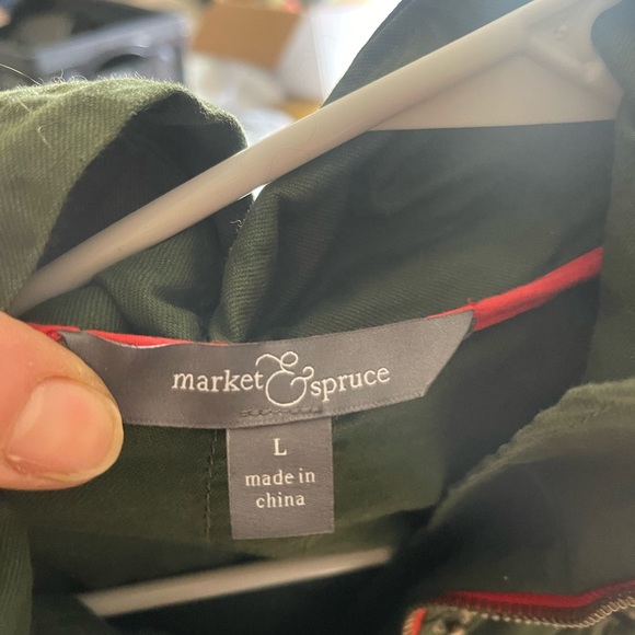 Market Spruce Green Utility Jacket Size Large - Picture 2 of 2